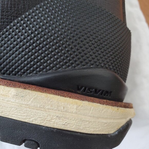 VGUC VISVIM SERRA VEGGIE Side Zip Mountain Boots – US 9 (Black) - Picture 7 of 13